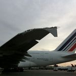 The damaged Air France A380